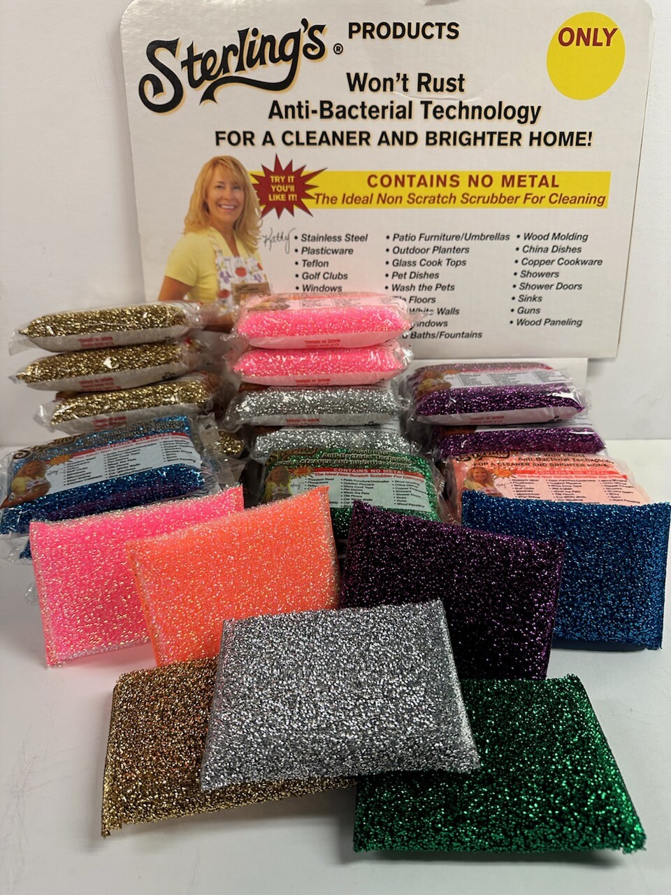 Sterling’s Sponge 10 Pack – Non-scratch, Anti-Bacterial Sponge – Made in Israel