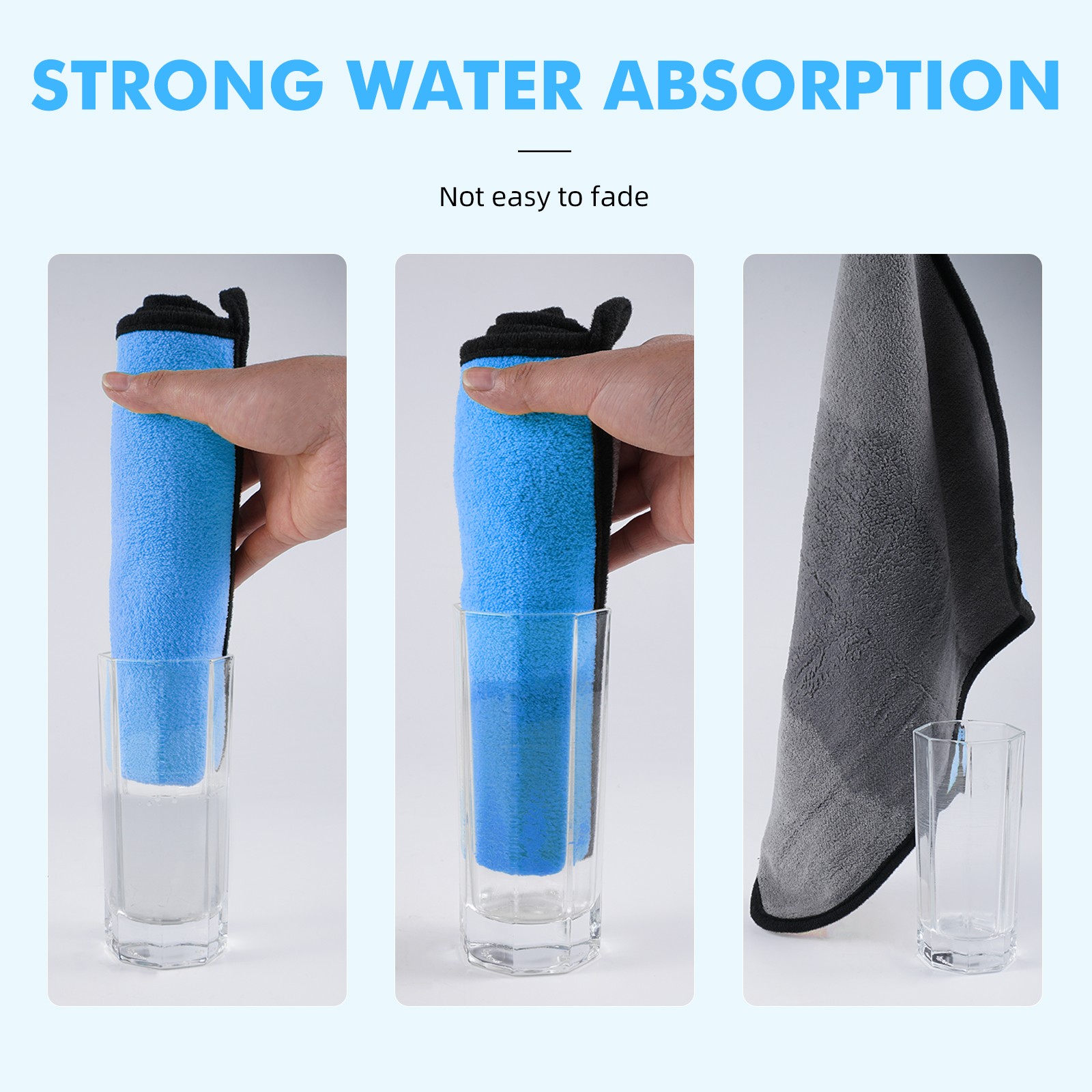 Wash Towel Microfiber Plush Cleaning Drying Cloth Car Care Cloth