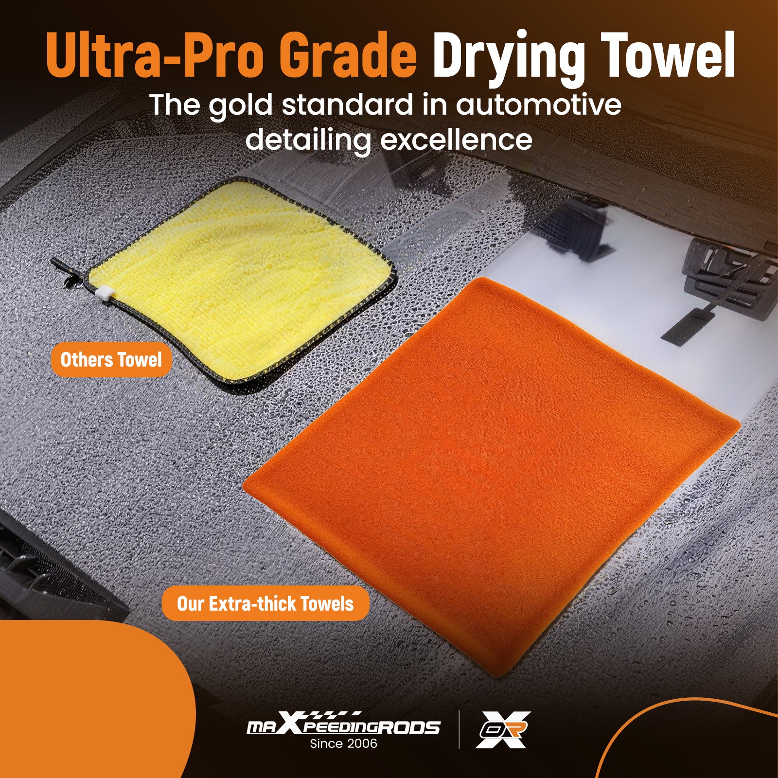 1200GSM Car Wash Towel 20″x24″ Microfiber Drying Detailing Professional Cloth