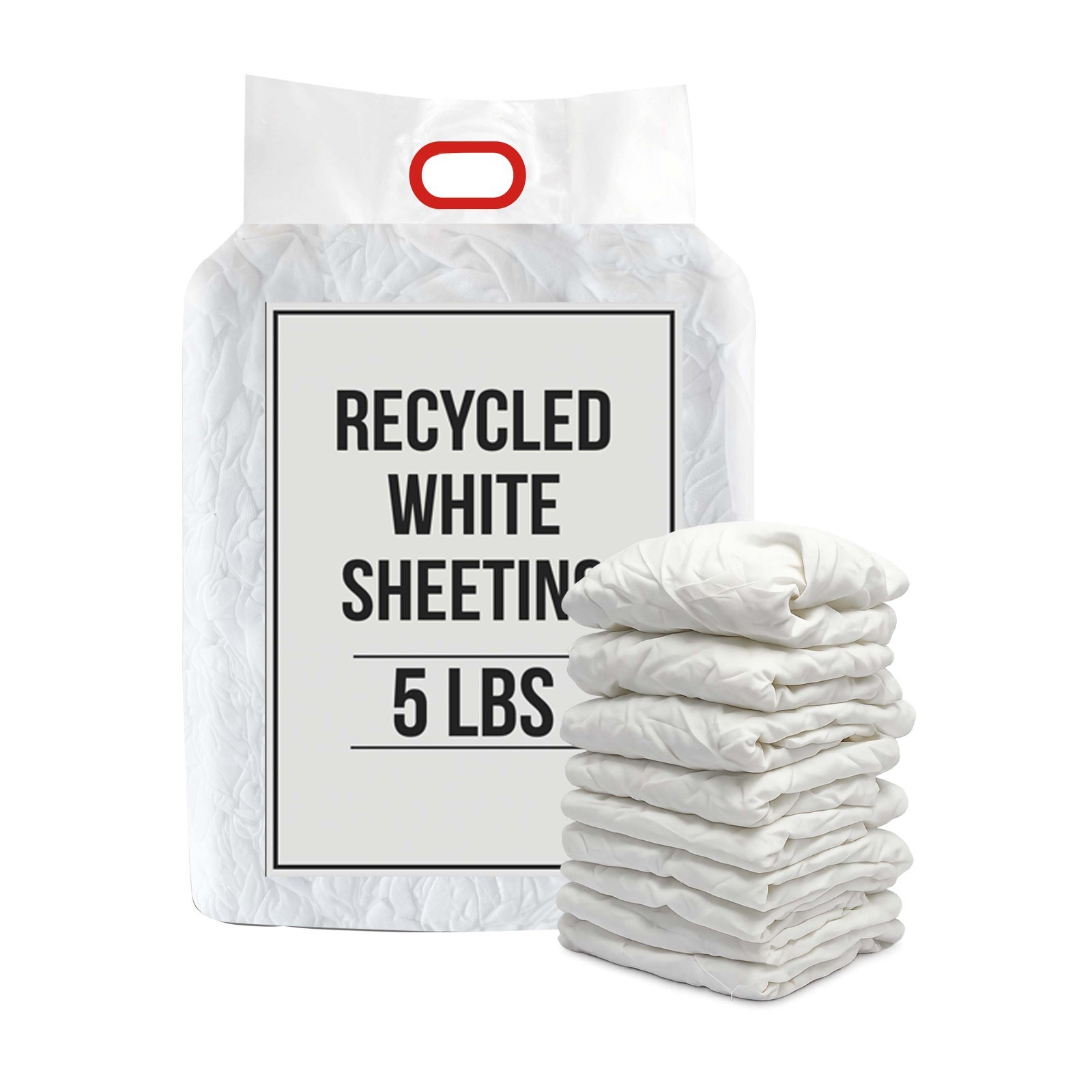 White Sheeting Cleaning Rags Bags – Lint Free Cotton Shop Rags Bulk