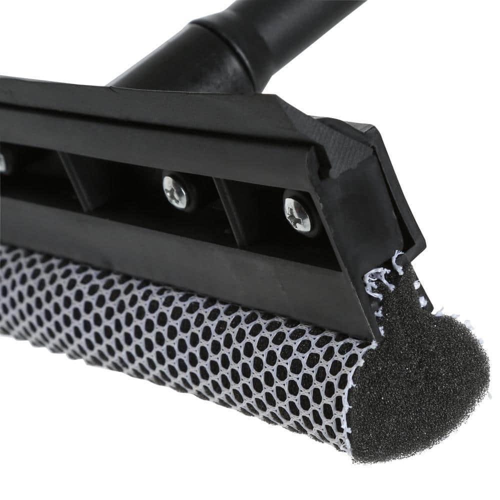 HDX 8 in. Auto Window Squeegee with 16 in. Handle, Heavy-duty mesh scrubber