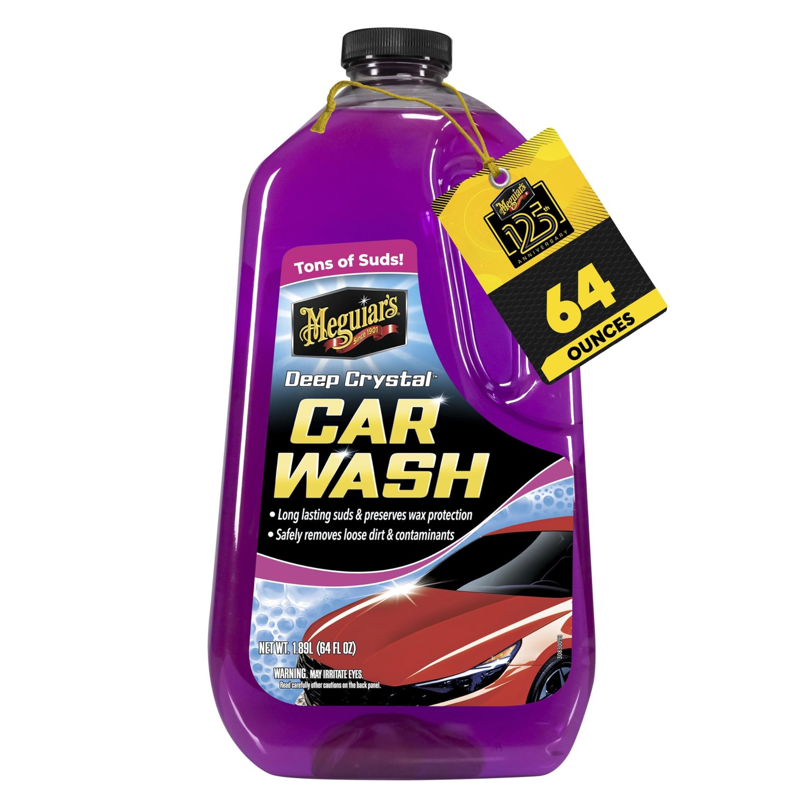 Meguiar’s Deep Crystal Car Wash – 64 Fl Oz (Pack of 1), Black