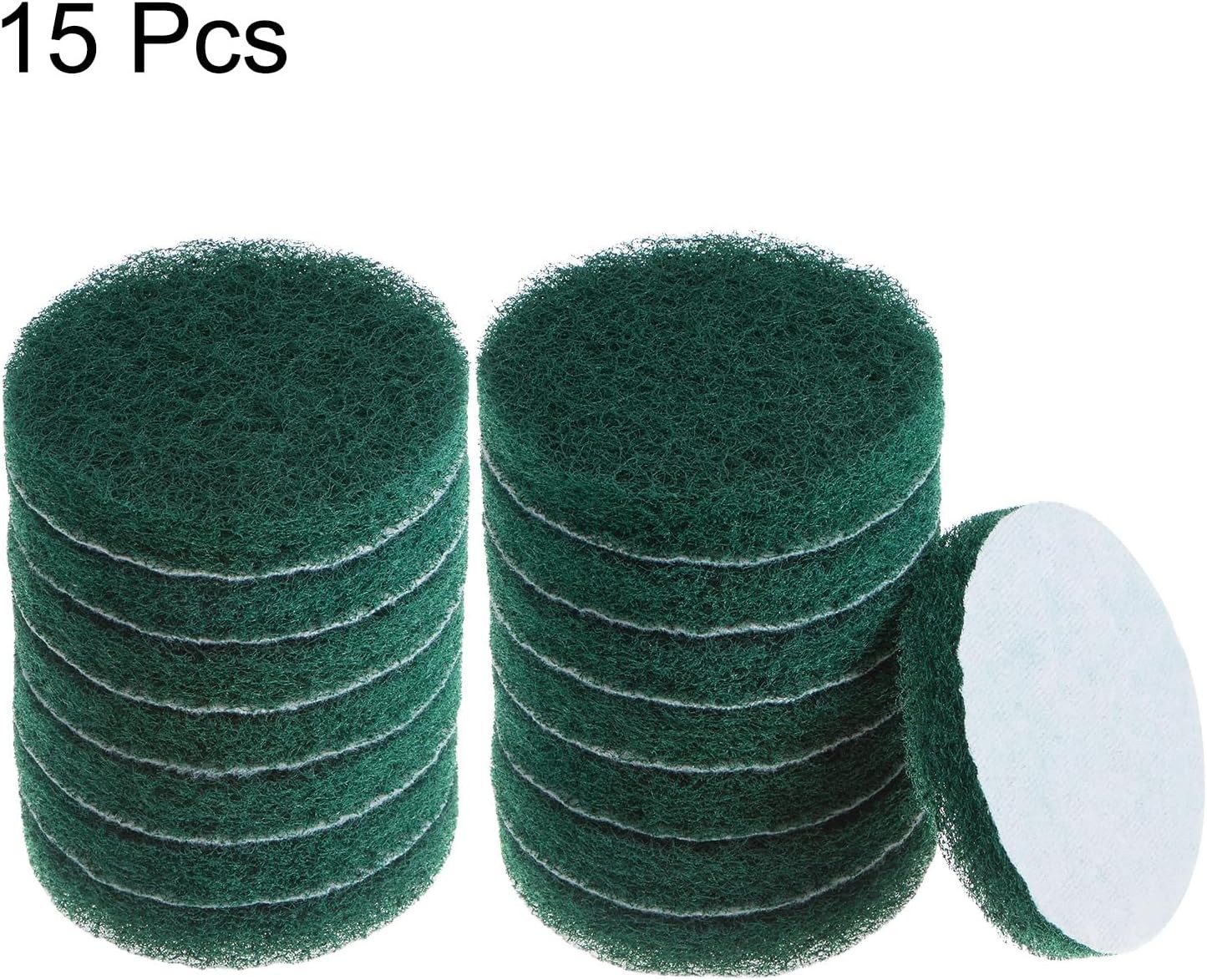 HARFINGTON 15pcs Drill Power Brush 4 Inch Tile Scrubber 180-240 Grit, Green