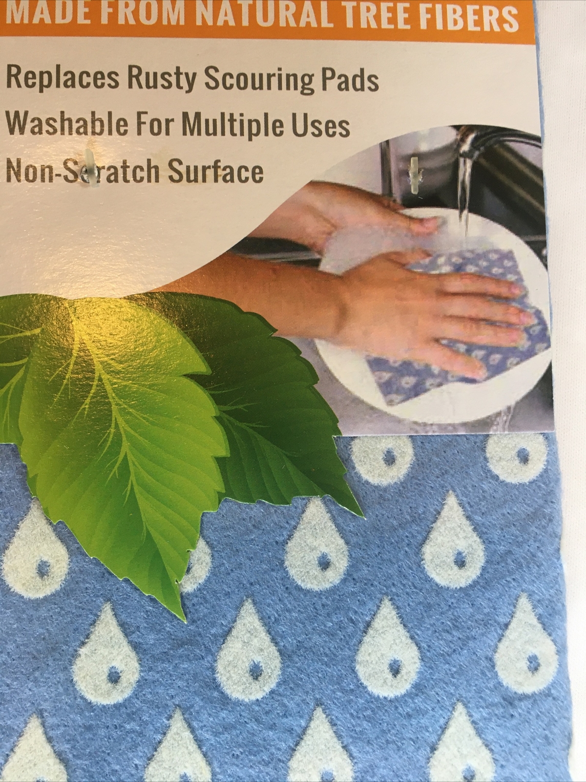 1 Pack of 2 Non-Scratch Reusable Scrubbing Dish Cloths 8INx7.5IN EA Germany