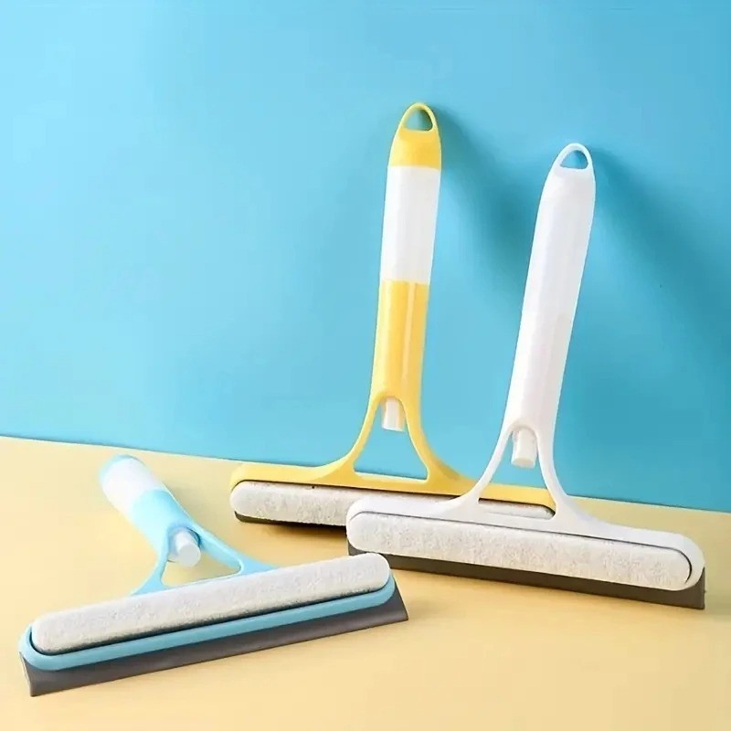 3-in-1 Silicone Shower Squeegee Spray Window Wiper Mirror Glass Cleaner Tool Pro