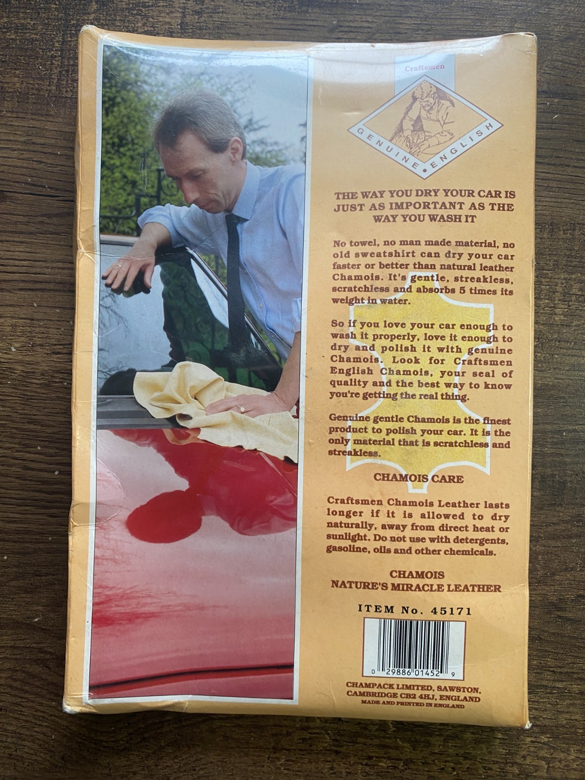 Craftsmen Genuine English Chamois 5.5 Sq. Ft. – Sealed