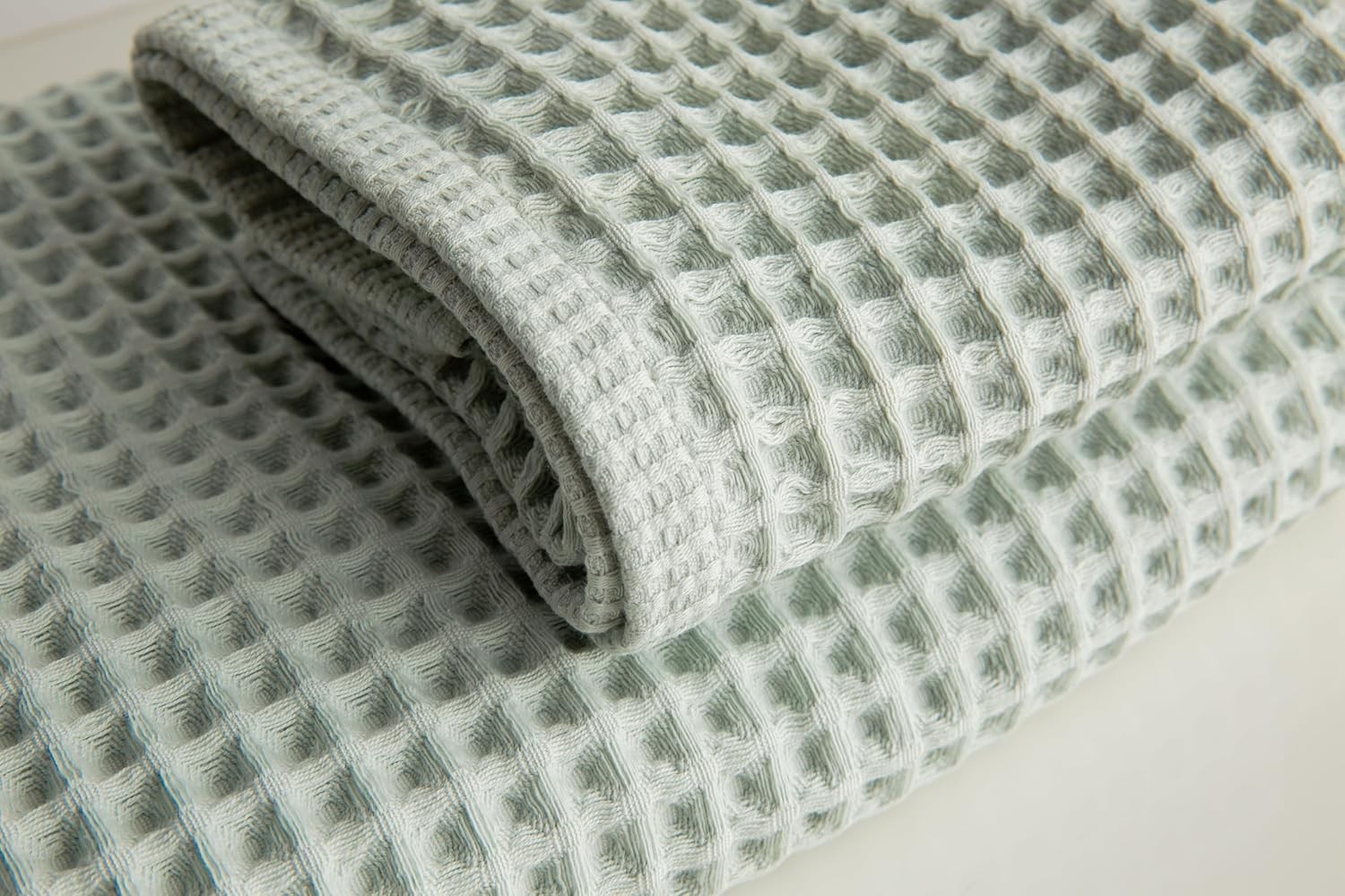 Waffle Cotton Bath Towels-100% Turkish Cotton, Quick Dry, Ultra Soft, Premium