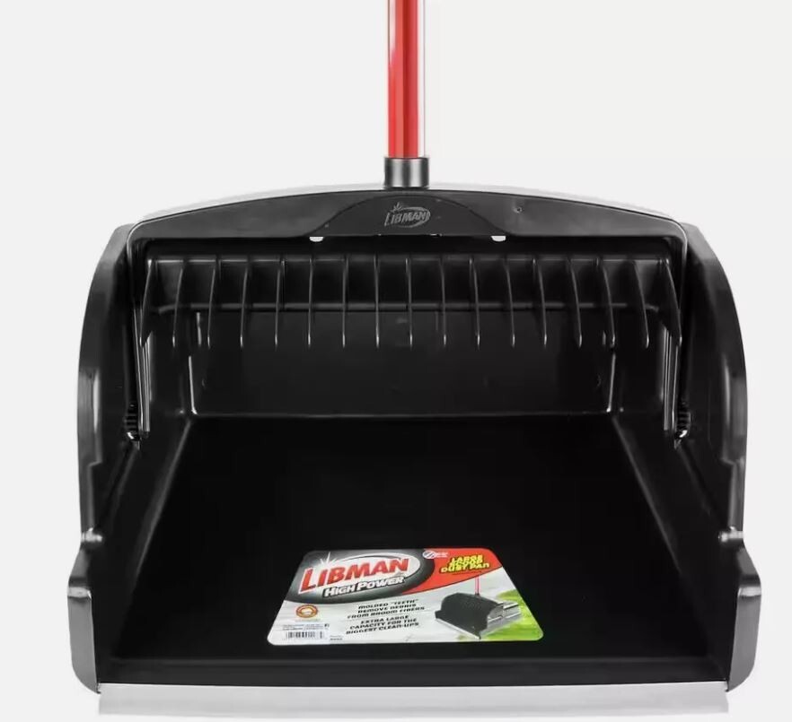 Libman Commercial Large Scoop Dust Pan W/ Handle, 16″W 2pk