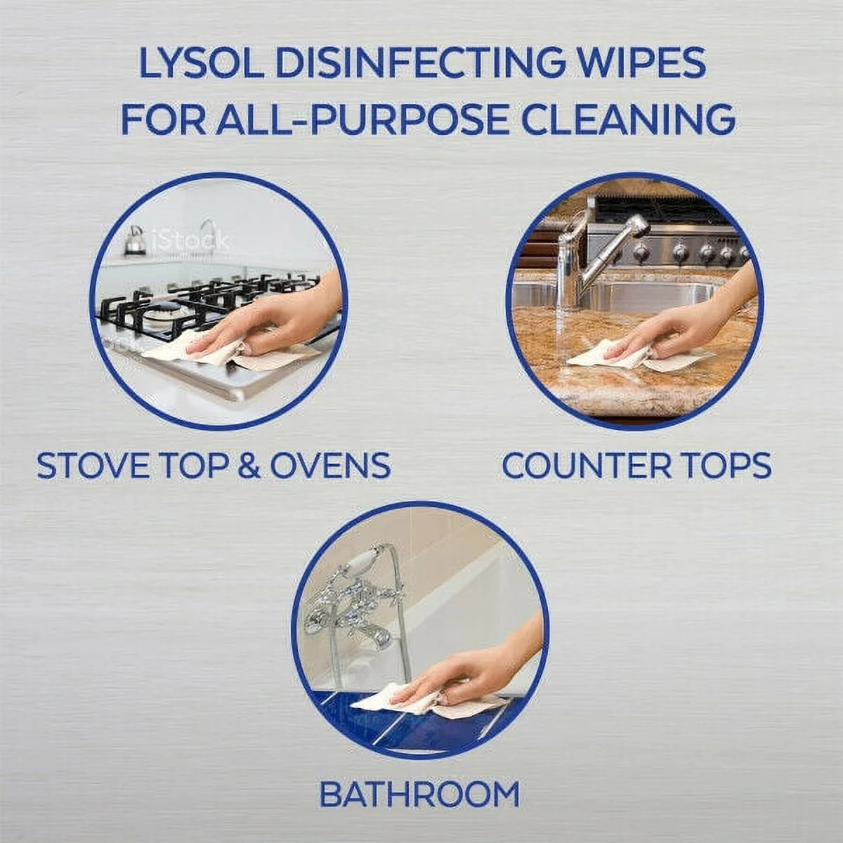 Lysol Dual Action Cleaning Wipes, Citrus Scent, Scrubbing & Soft, 75 Ct, 2 Pack
