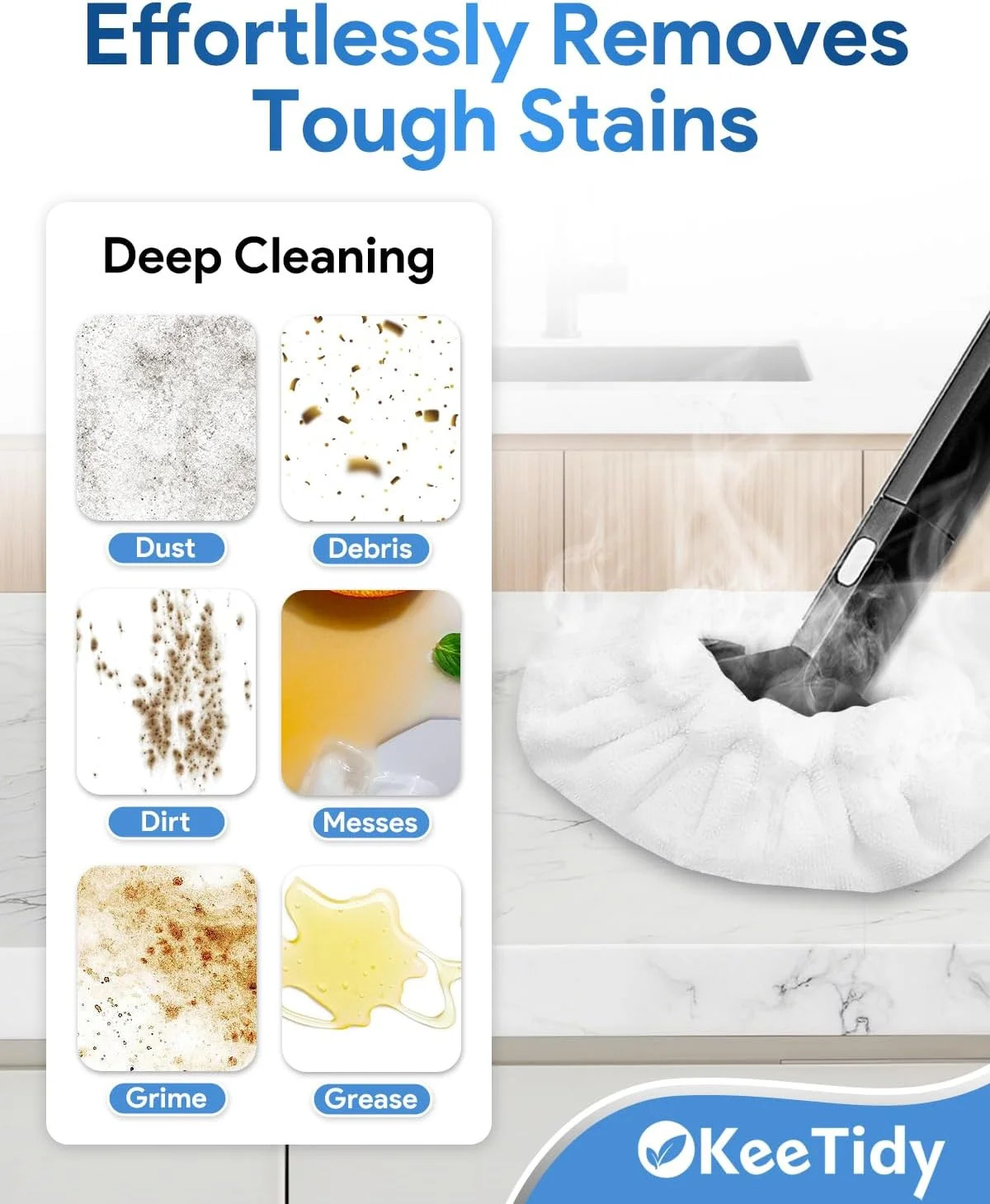 Reusable Steam Mop Pads – 6 Pack Microfiber for Multi-Surface Cleaning