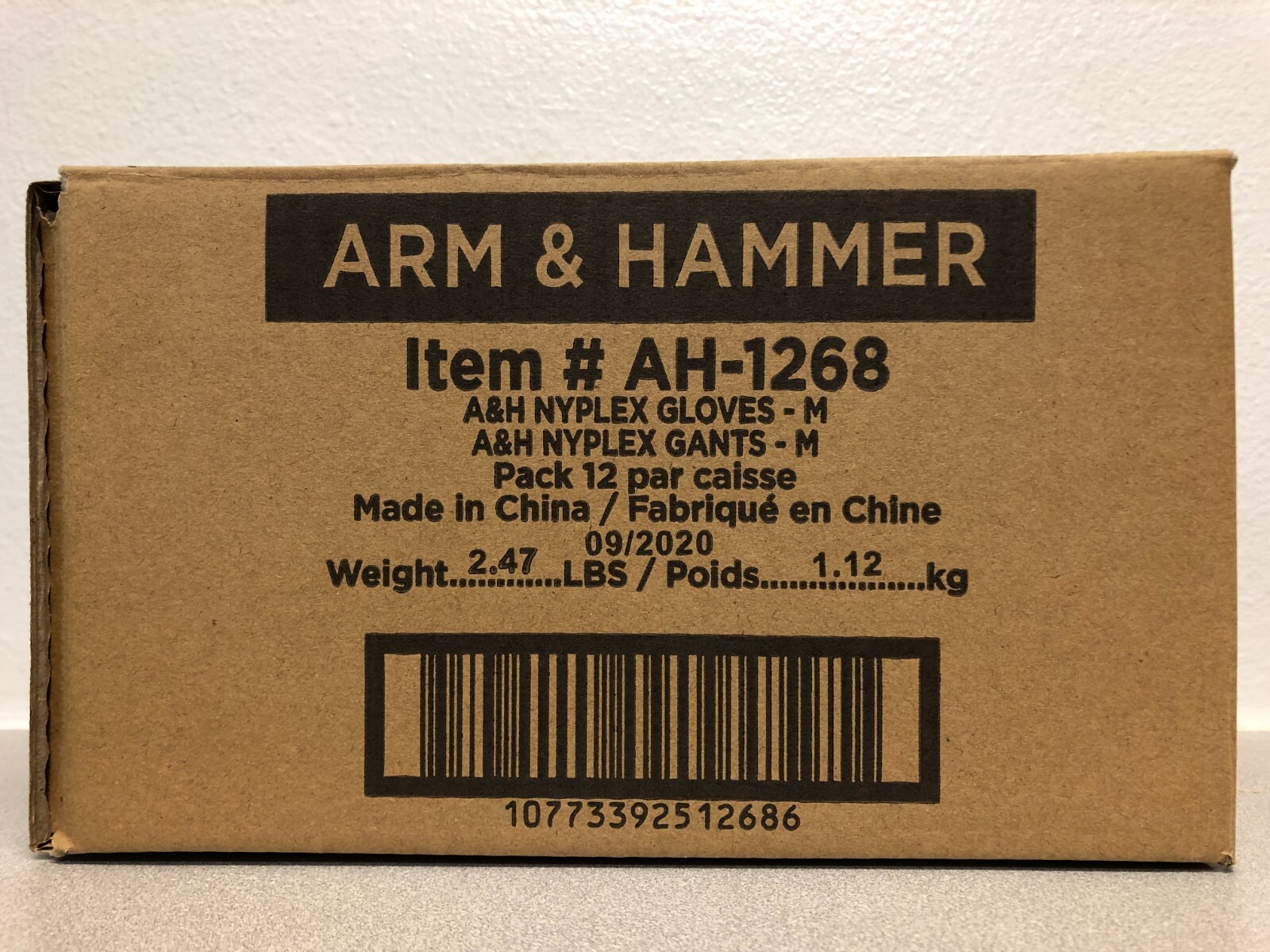 Arm & Hammer AH-1268 Nyplex Vinyl Cleaning Gloves Medium Blue 12 pair