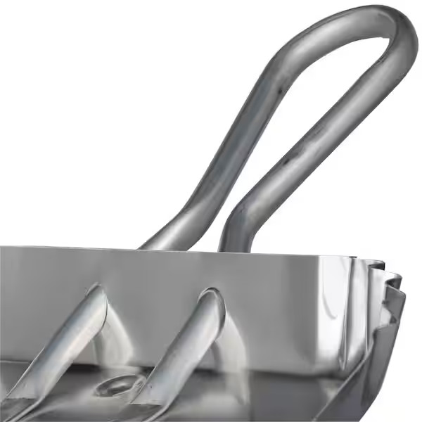 Professional 17 in. Aluminum Dust Pan, indoors and outdoor Silver