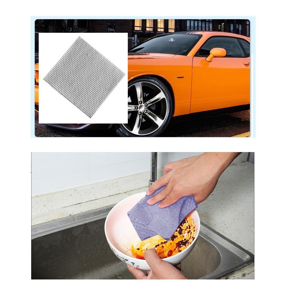 Reusable Cleaning Cellulose Sponge Cloths Absorbent Wipes Clean Kitchen Car Dish