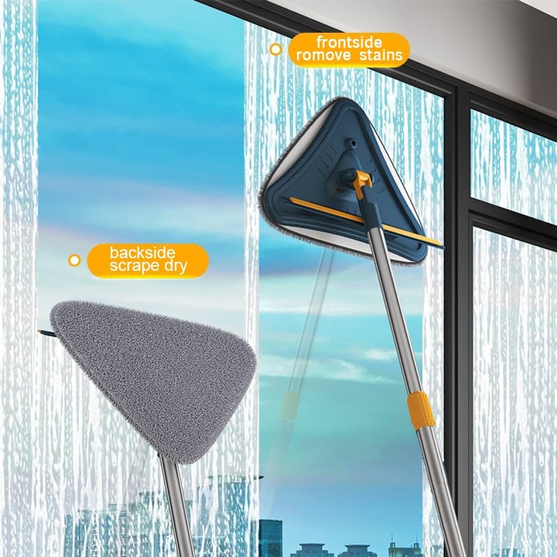 Wall Cleaner Mop with Long Handle, 5-in-1 Wall Cleaning Dust Mop with 6 Repla…