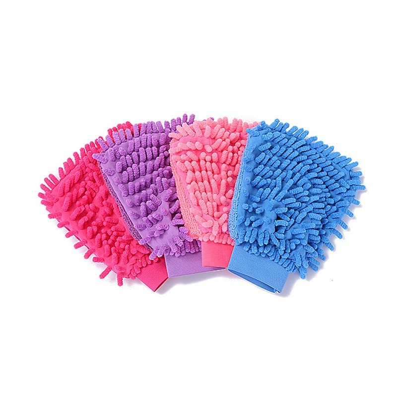 US Double-sided chenille car wash gloves, car cleaning gloves car cleaning tools