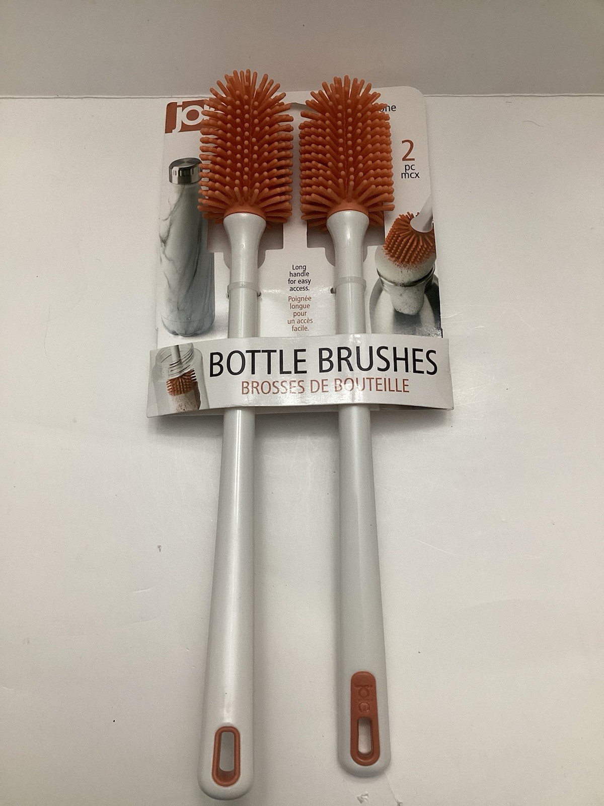 Joie MSC Silicone Bottle Brush Set Of Two Long Handle Easy Access