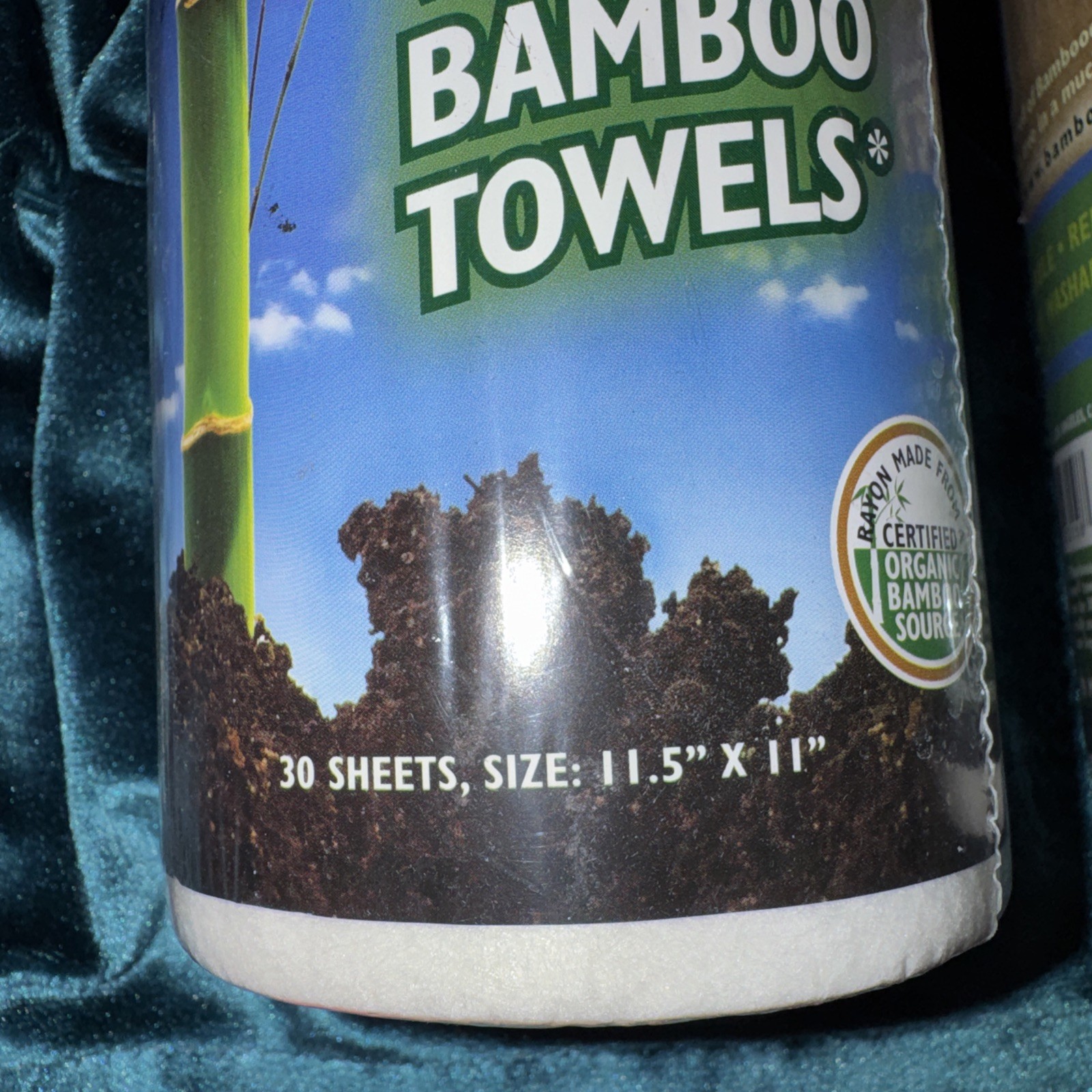 Bambooee Reusable Bamboo Towel ( Single roll, each roll 30 sheets) TWO ROLLS