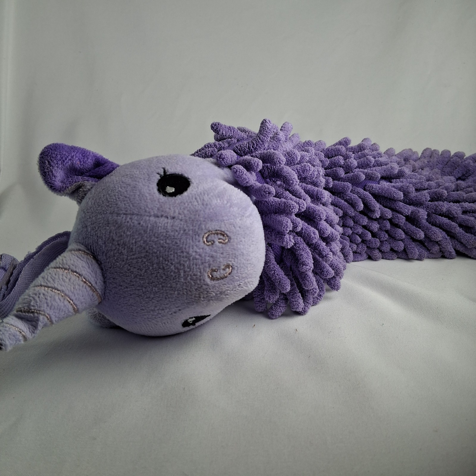 Norwex Pet to Dry Purple Unicorn Chenile Microfiber Hand Towel w/Hanging Loop
