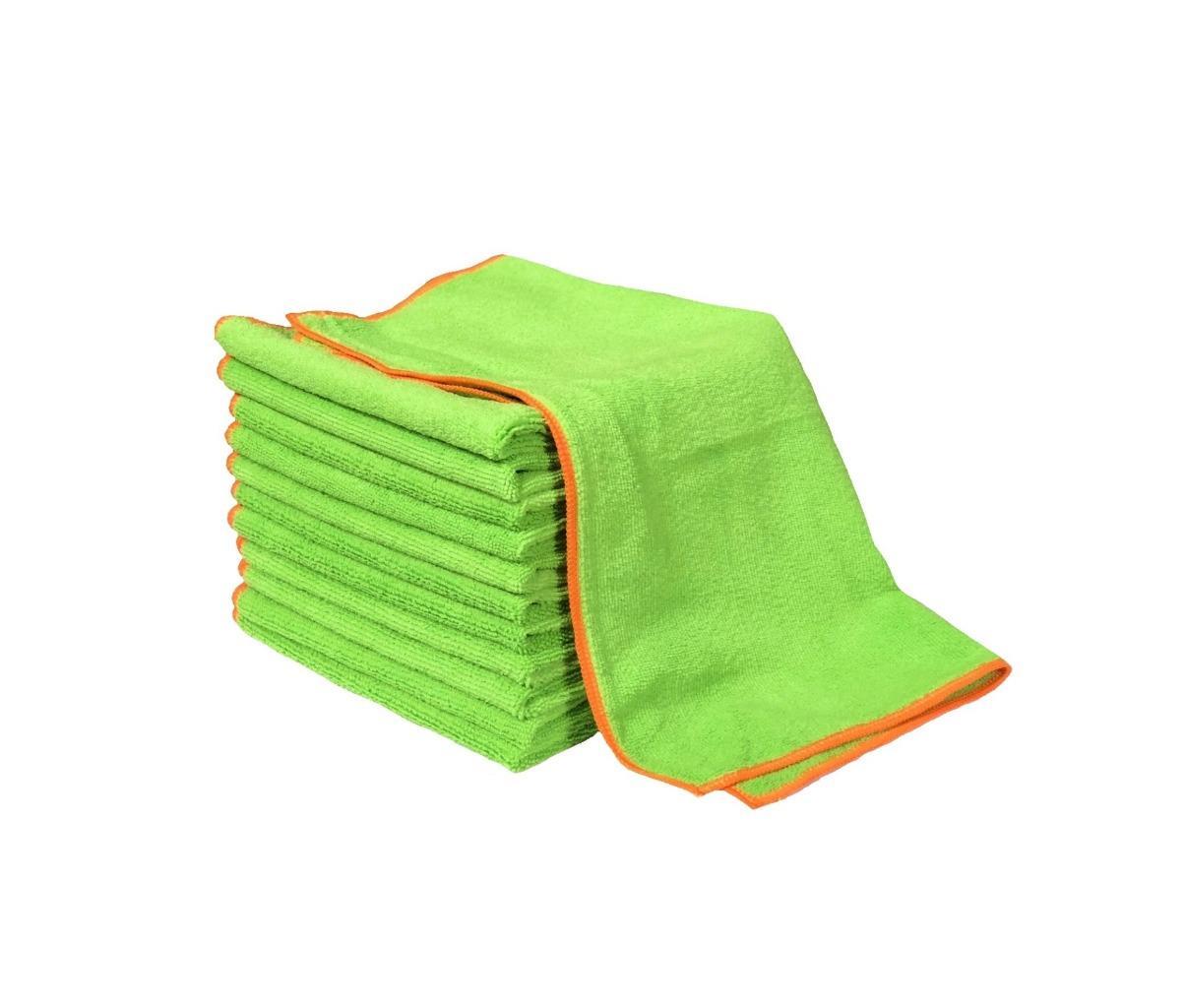 Silver Killer GREEN Antibacterial Microfiber Towels 16″x16″ SilverClear (12Pack)