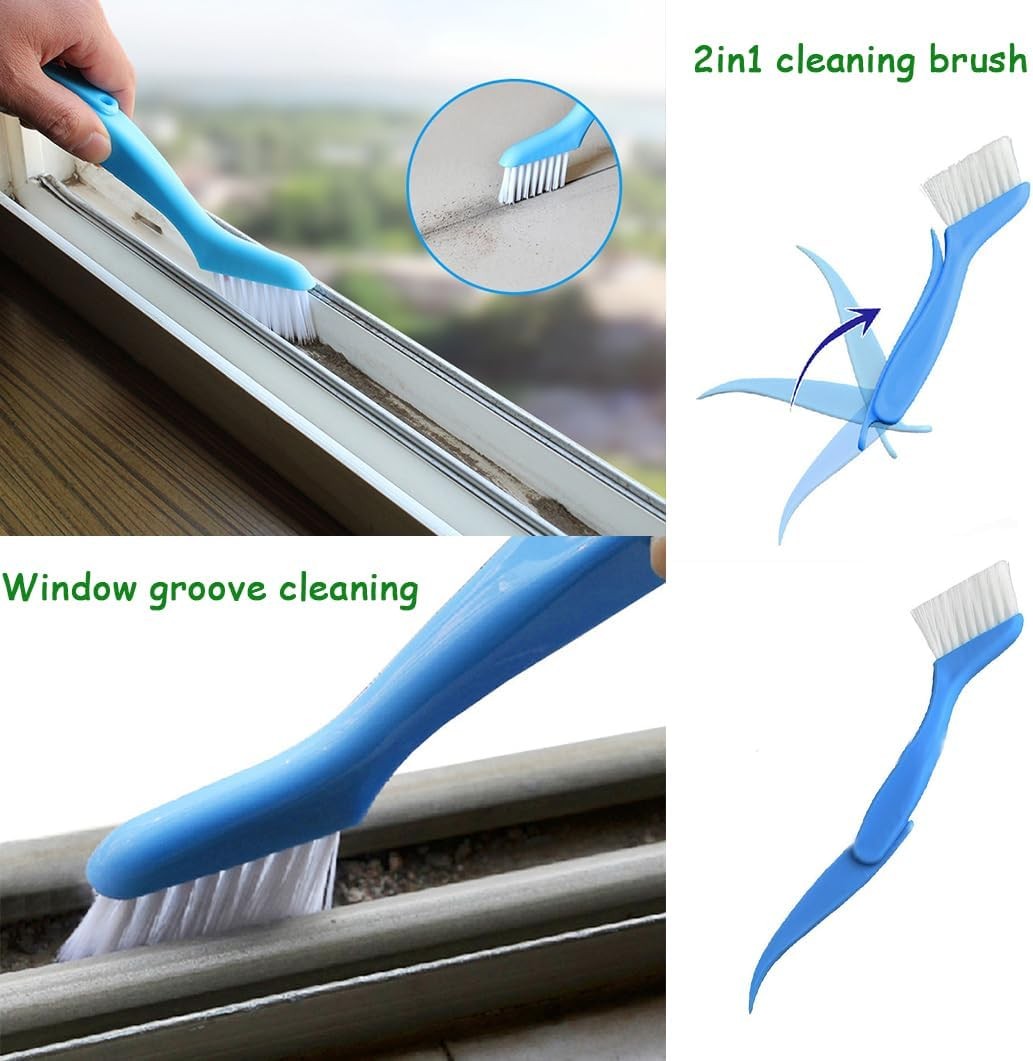 12Pcs Small Cleaning Brush, Crevice Gap Cleaning Brush,Door Window Track Groove