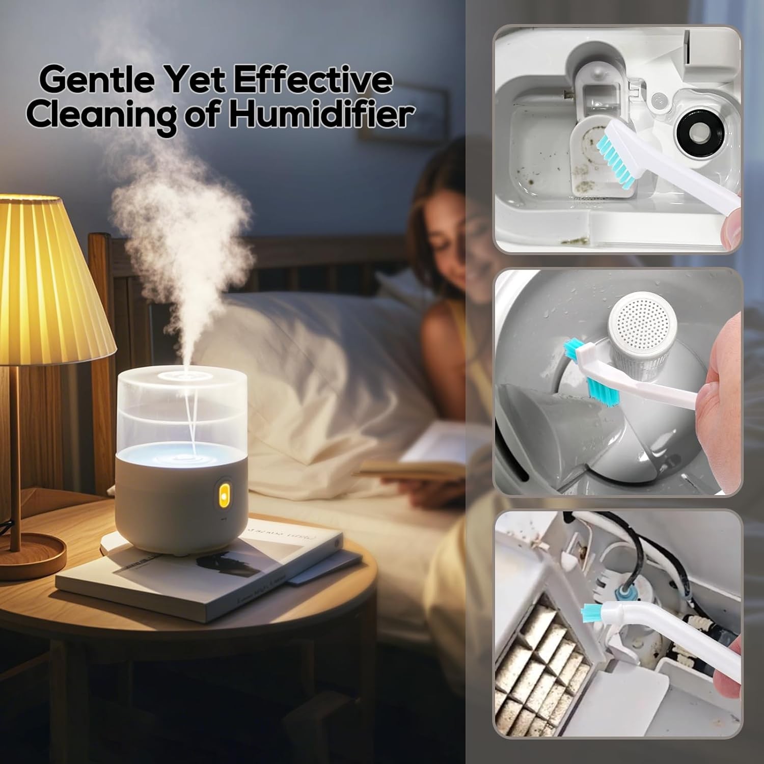 11 Pcs Humidifier Cleaner Brush Set – Small Detail Cleaning Brushes for
