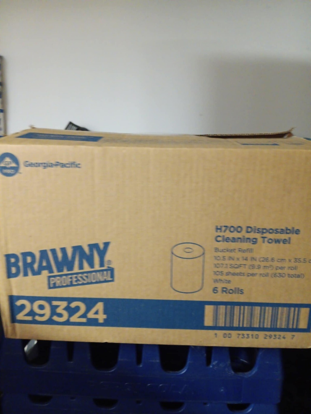 Brawny Professional H700 Disposable Cleaning Towel – Bucket Refill -6 Rolls