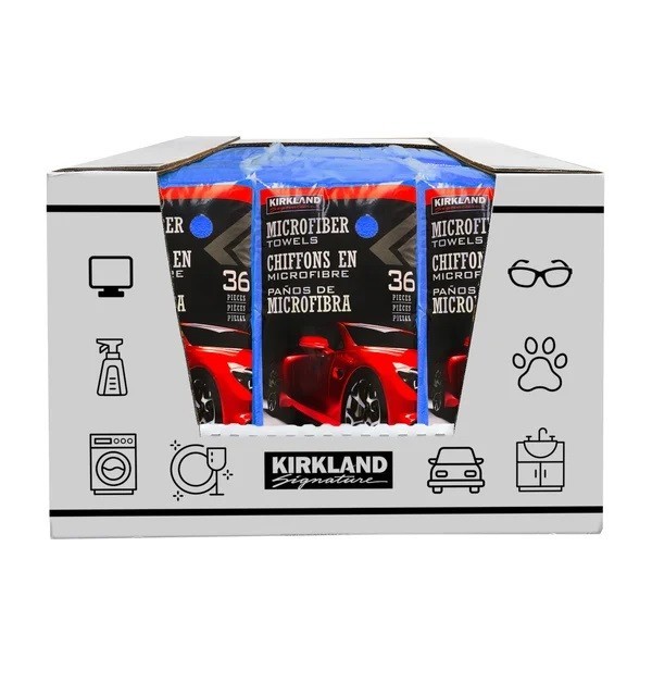 Kirkland Signature Microfiber Towel Case, 324-count – Choose Your Color.