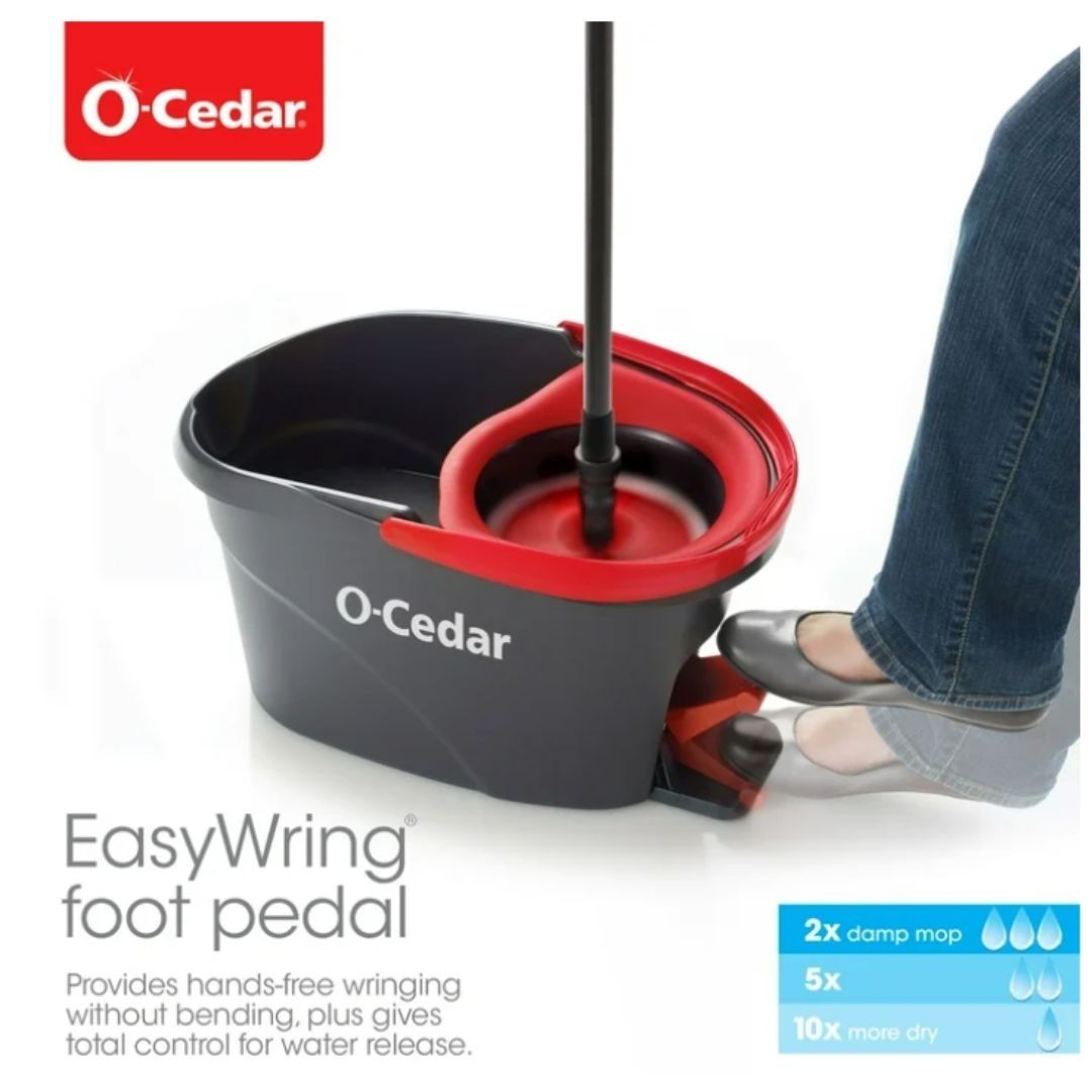 EasyWring Microfiber Spin Mop with Bucket System