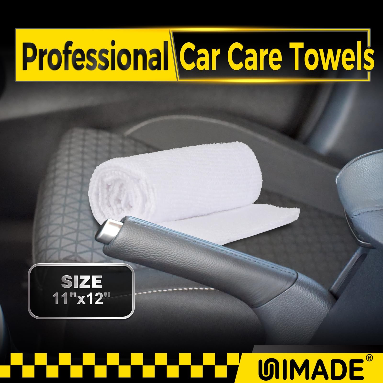 UNIMADE Shop Towels, 100 Pack Commercial Grade Work Rags 100pk, White