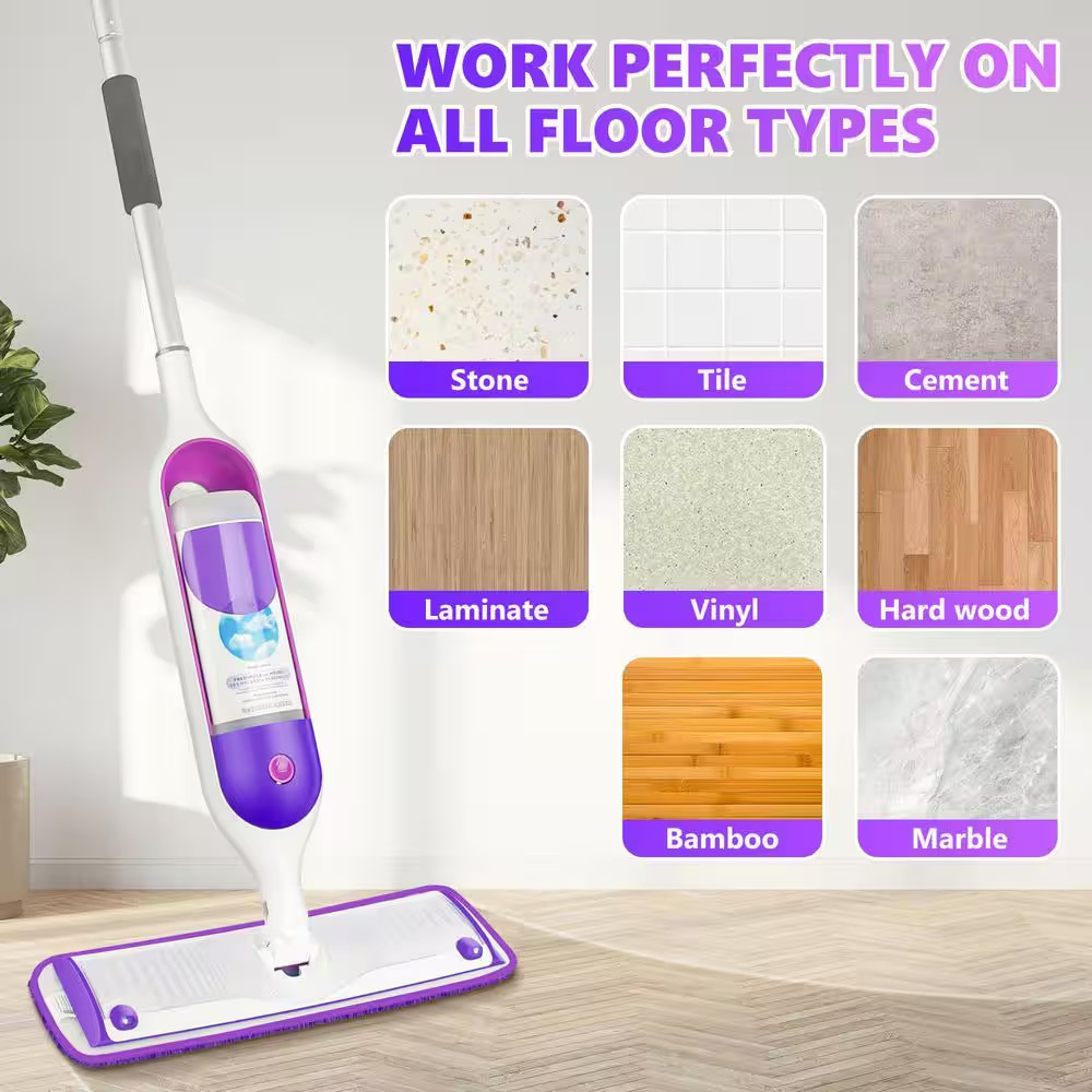 13 In. to 15 In. Reusable Multiple Colors Mop Pads Compatible with Swiffer Power