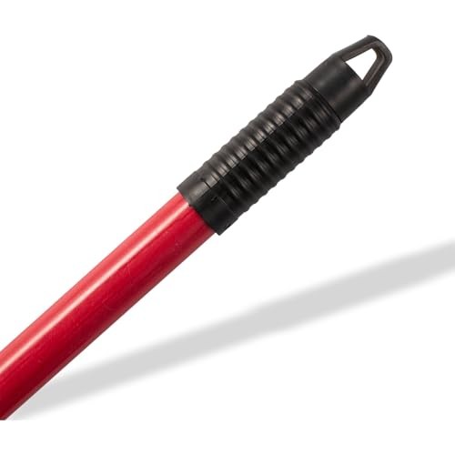 4022705 Fiberglass Broom Handle, Mop Handle, Replacement 1 Red/Black/White