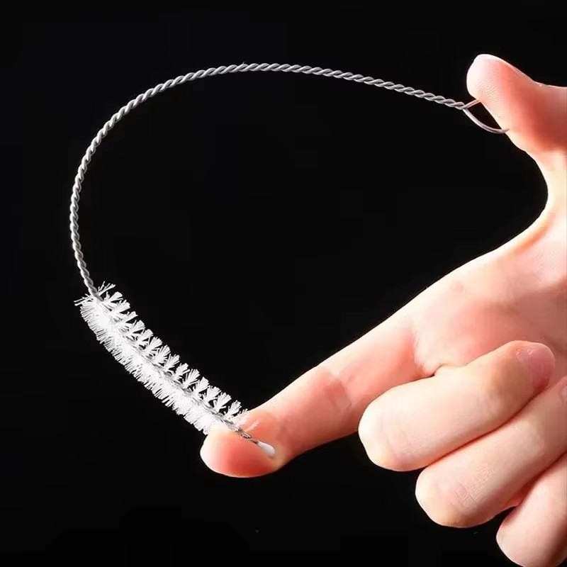 5X Nylon Straw Brush Cleaner Bottle Tube Pipe Small Long Cleaning Brush