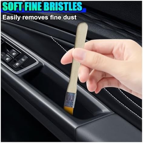 10PCS Car Detailing Brush Kit, Nylon Anti-Static Car Interior Cleaning Tools, Po