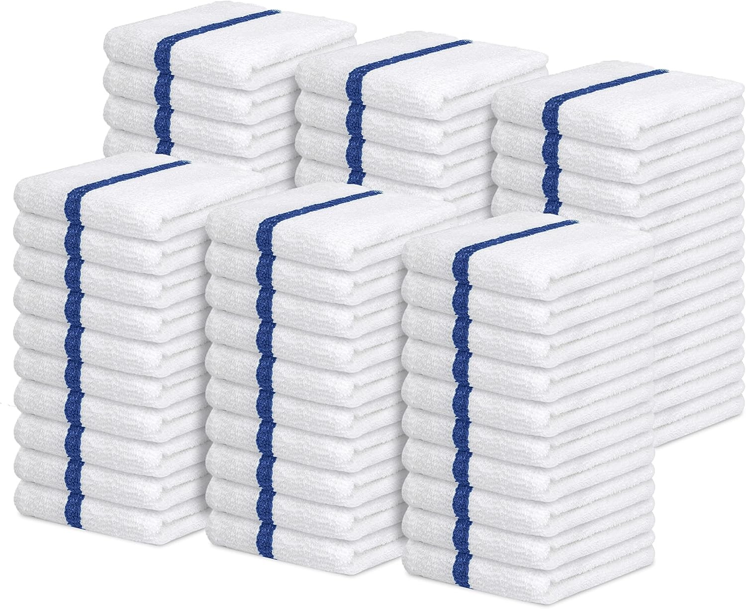 Terry Bar Mop Towels (Value Pack of 60) Size 16″x19″ – Absorbent and Durable,