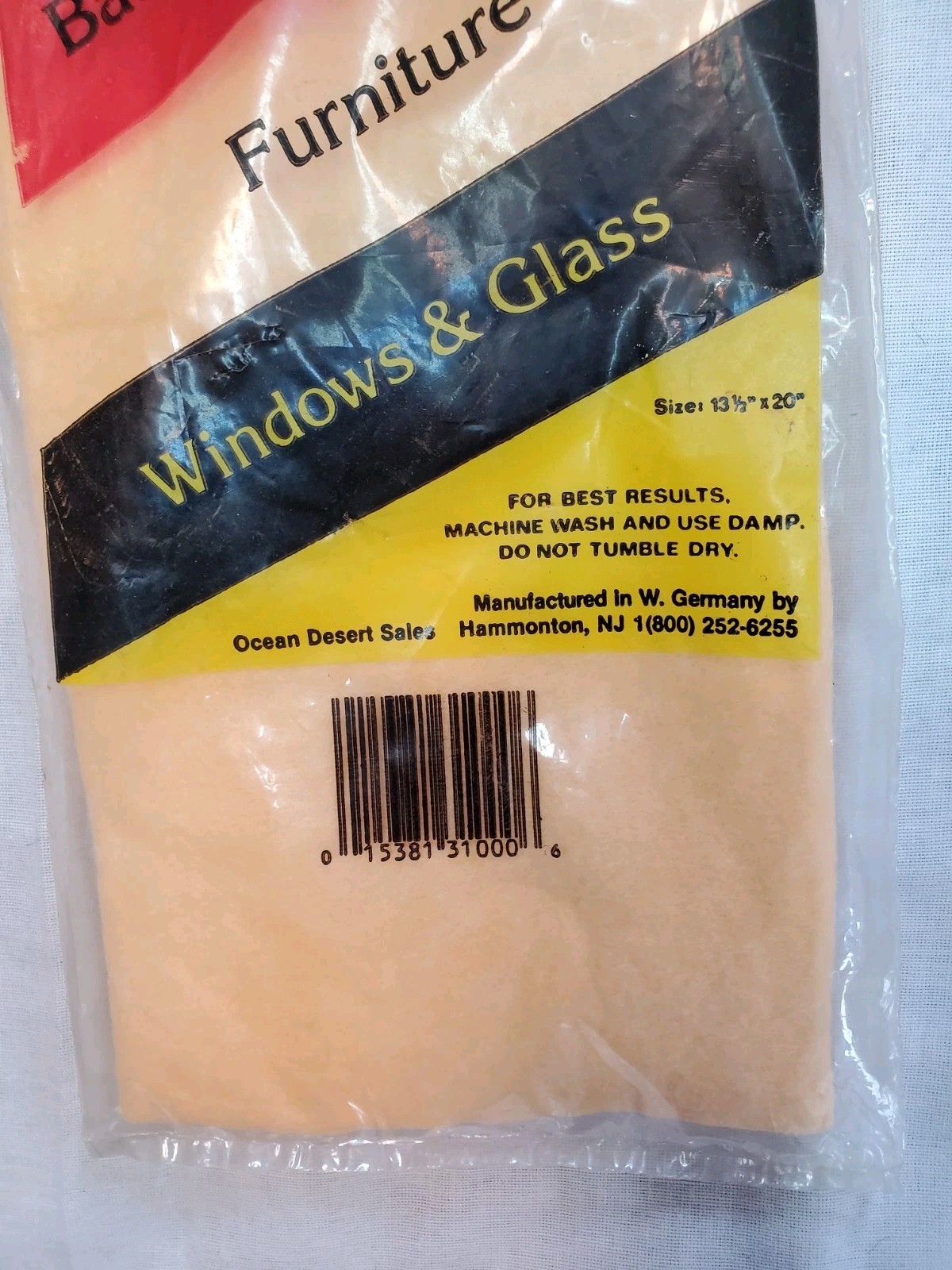 Vintage As Seen On TV Multi Purpose Shammy West Germany Cleaning Cloth Auto RV