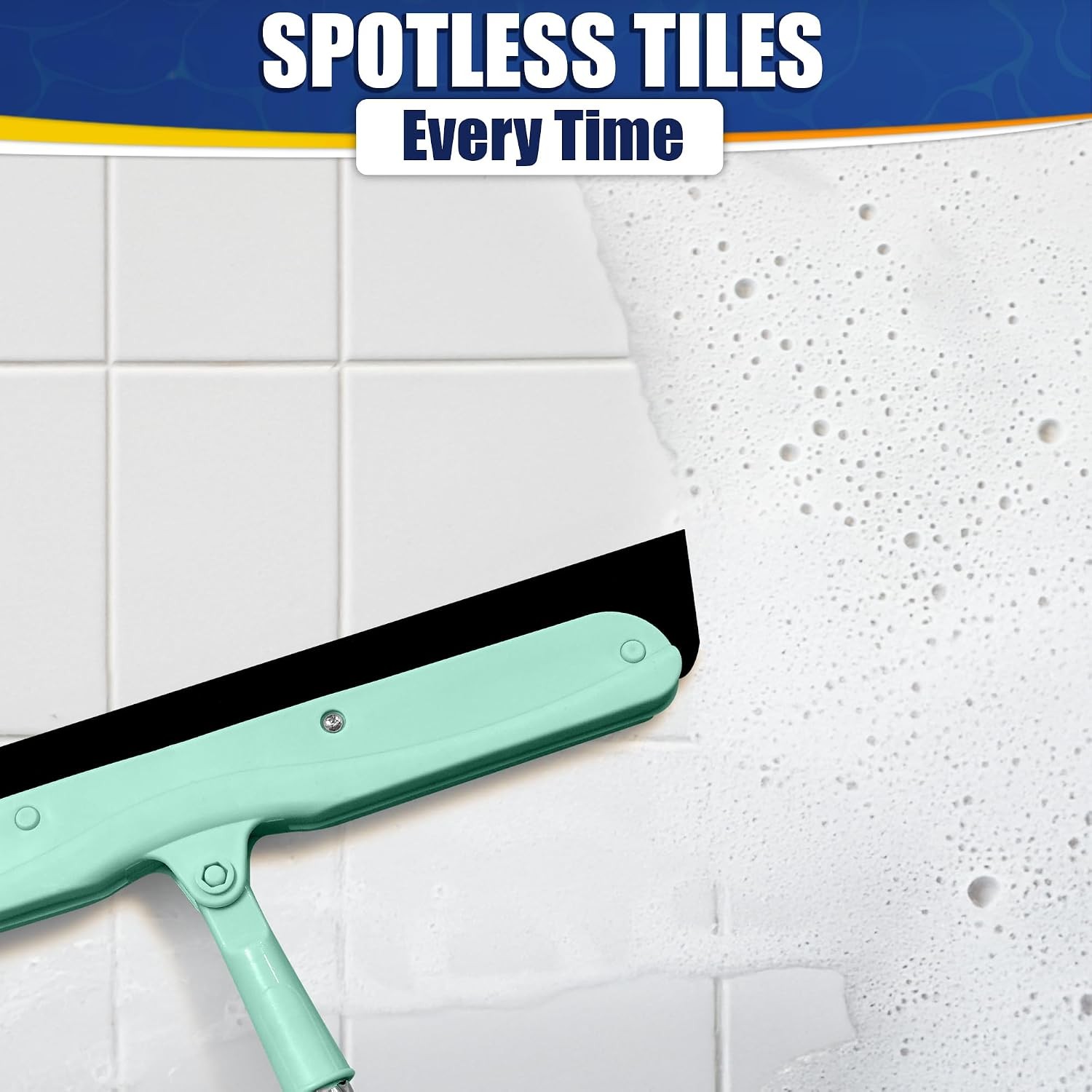 Floor Squeegee – 34.5″ Telescoping Squeegee for Window Cleaning with Durable