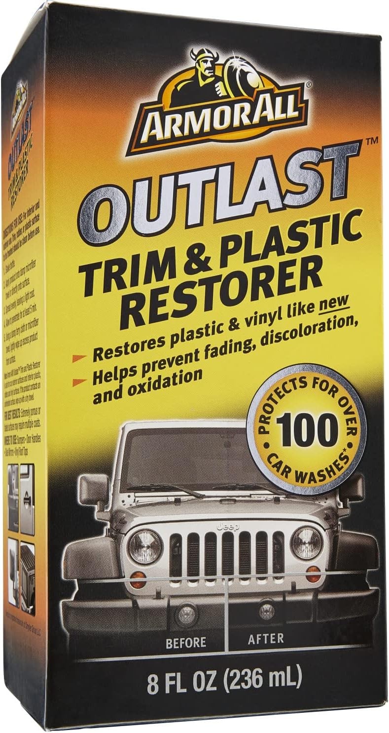 Armor All Outlast Car Trim & Plastic Cleaner , Cleans 8 Fl Oz (Pack of 1)