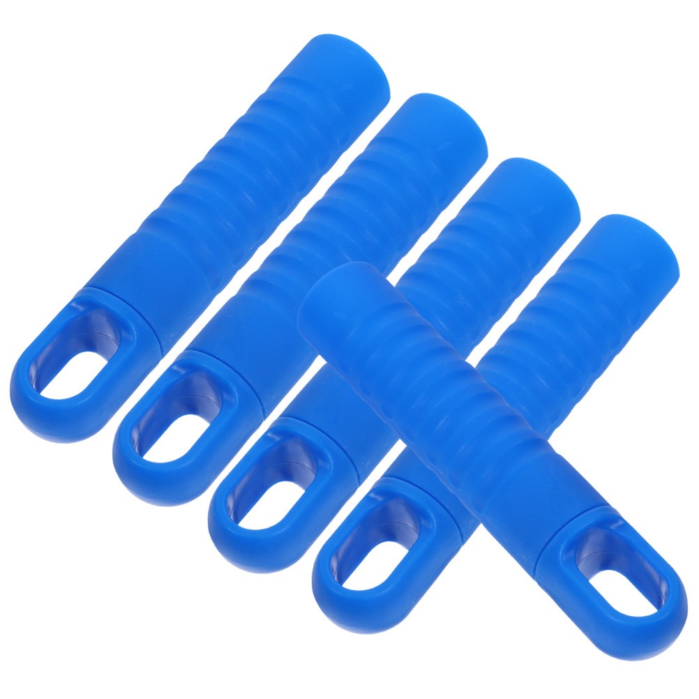 5Pcs Reusable Blue Mop Handle Grip Replacement Durable Plastic Comfortable Grip