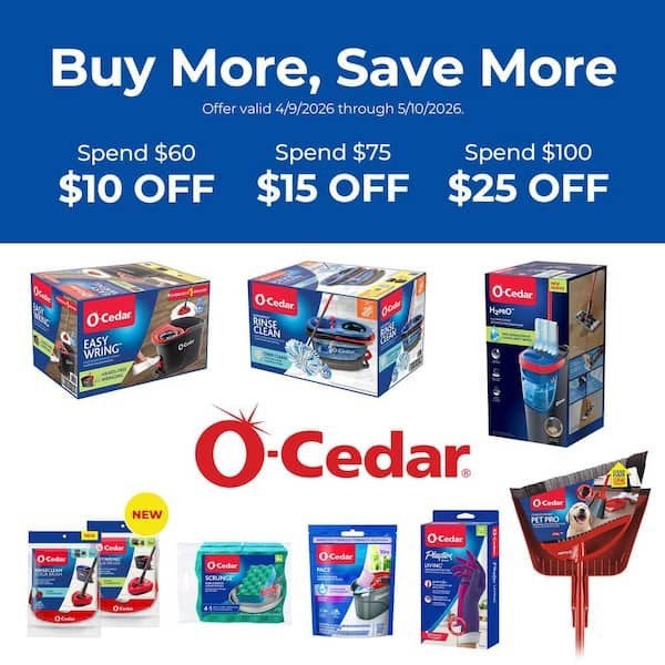 O-Cedar Professional Dual-Action Microfiber Flip Mop Reusable Washable