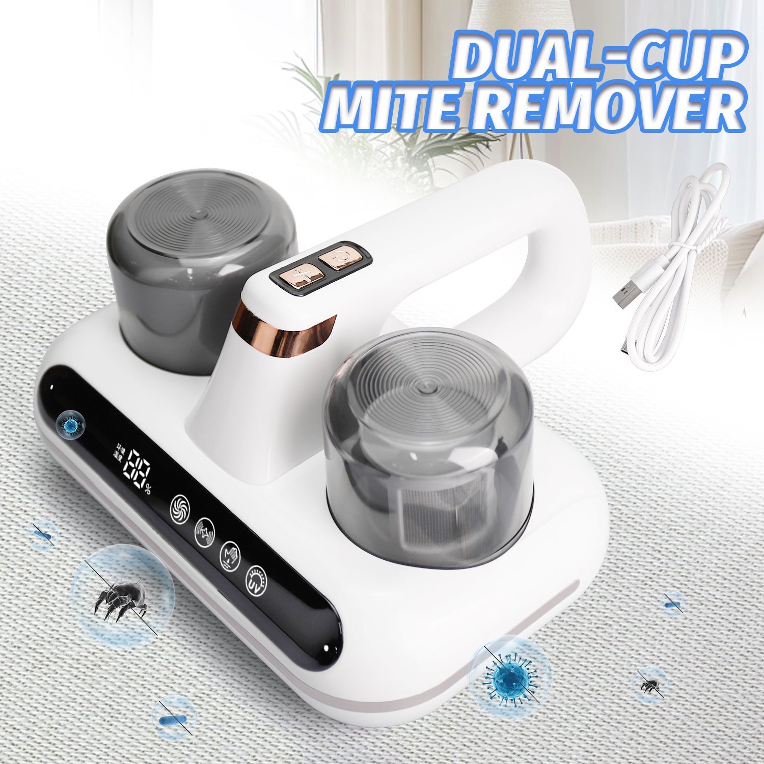 UV Mattress Vacuum Cleaner Handheld Bed Sofa Carpet Vacuum Cleaner
