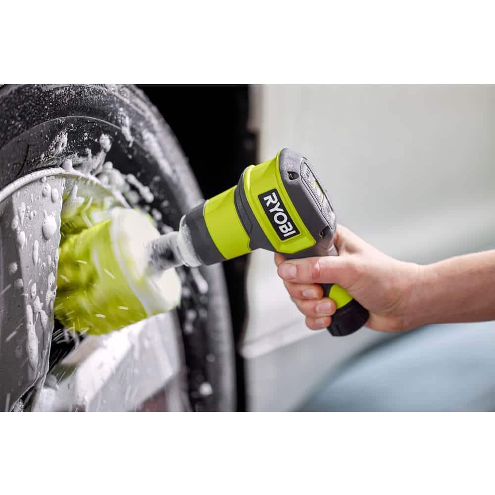 RYOBI Scrubber Accessory Multi-Purpose Cleaning Kit Sponge Bristle Brush 11-Pcs