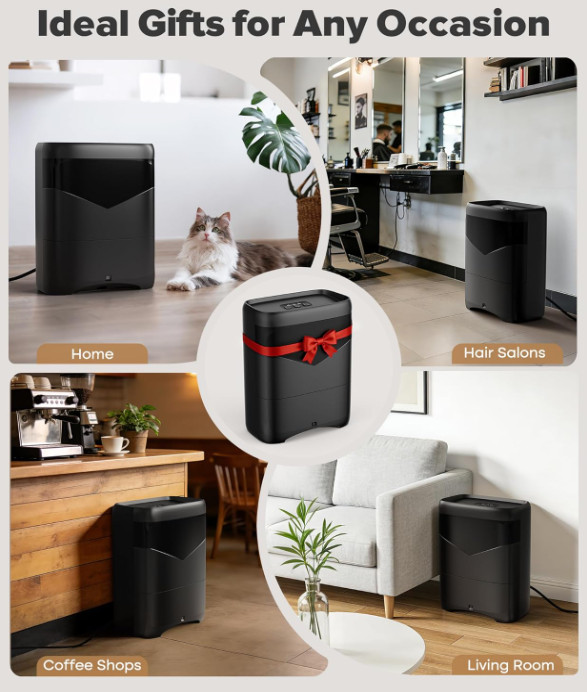 Aspirador Automático sin Contacto 20KPa 6L para Cocina, Salón y Mascotas