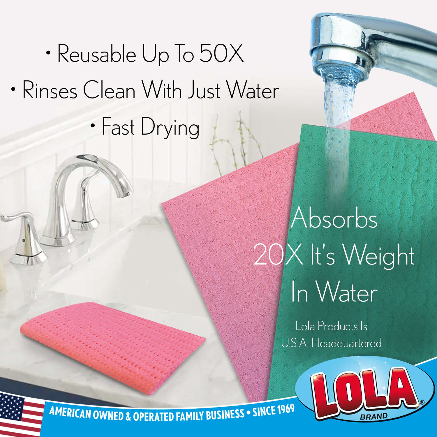 Swedish Dishcloths 2 Pk – Sustainable Paper Towels Reusable Dishes Kitchen LOLA