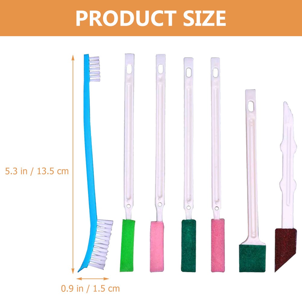 Shower Cleaner Tool Sandpaper For Households Bathroom Cleaning 7Pcs 5.3×0.6in