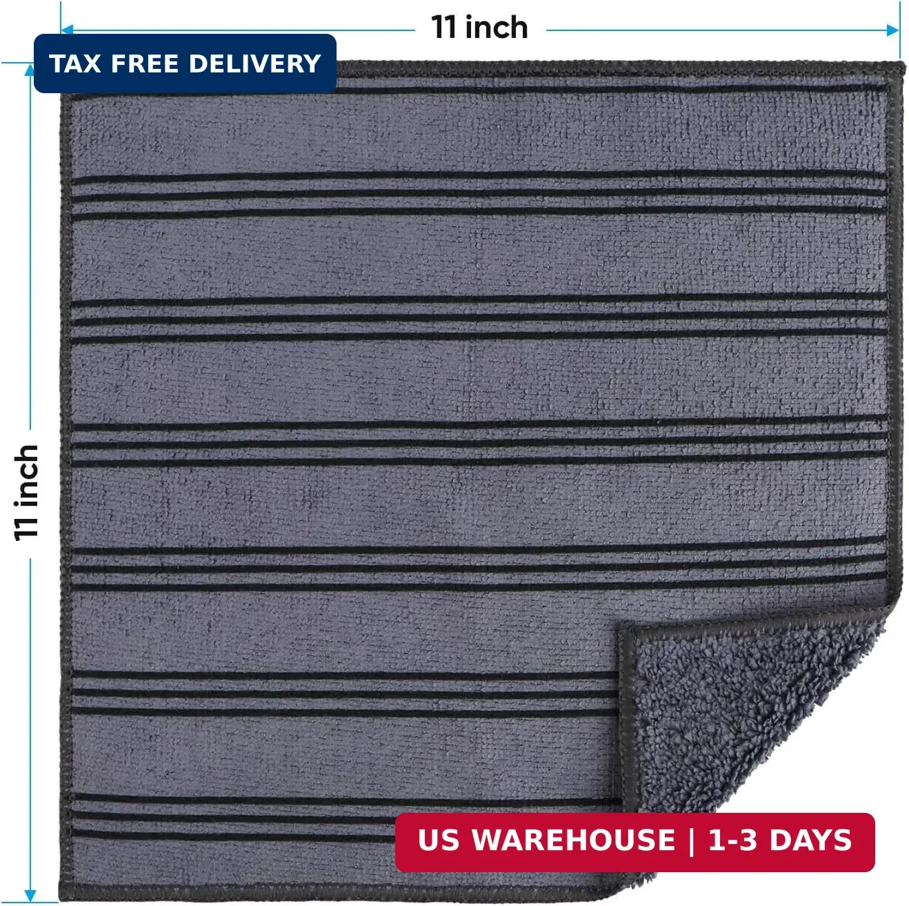 HOMEXCEL Microfiber Cleaning Cloth, Kitchen Towels 12 Pack, Lint Free, Scratch-F
