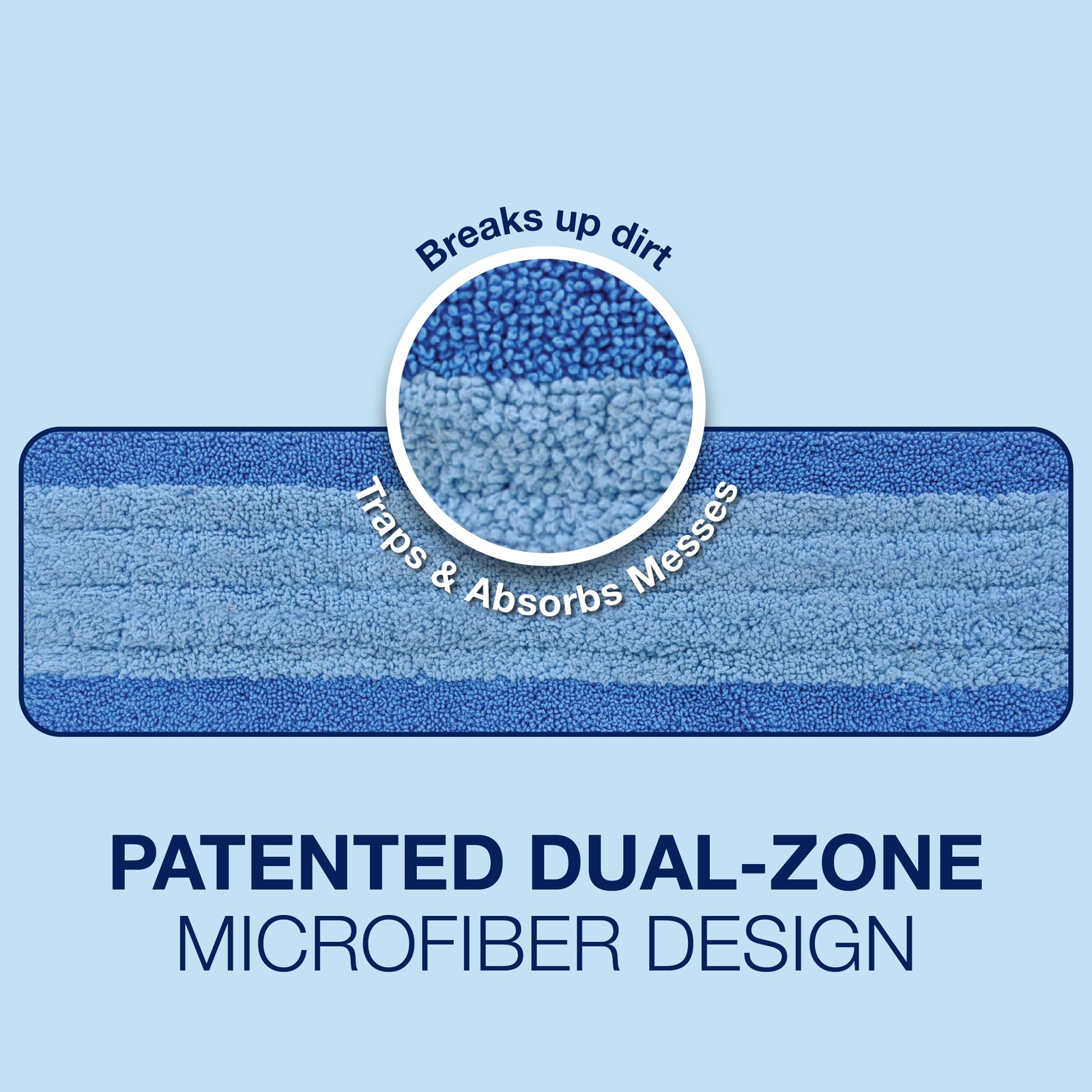 Bona Microfiber Mop Pads 3 Count Replacement for Hardwood and Hard Surfaces