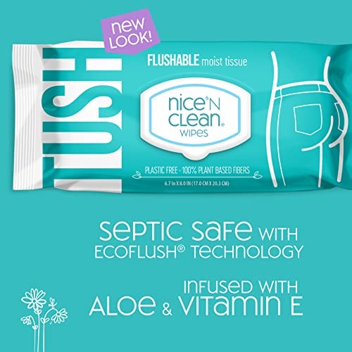 Nice ‘N Clean Nice N Clean Adult Flushable Wipes 3 X 60 Count Personal