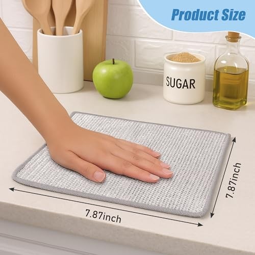 PCS Non Scratch Wire Dishcloth Steel Wool Scrubber Scrub Pads – Kitchen 30