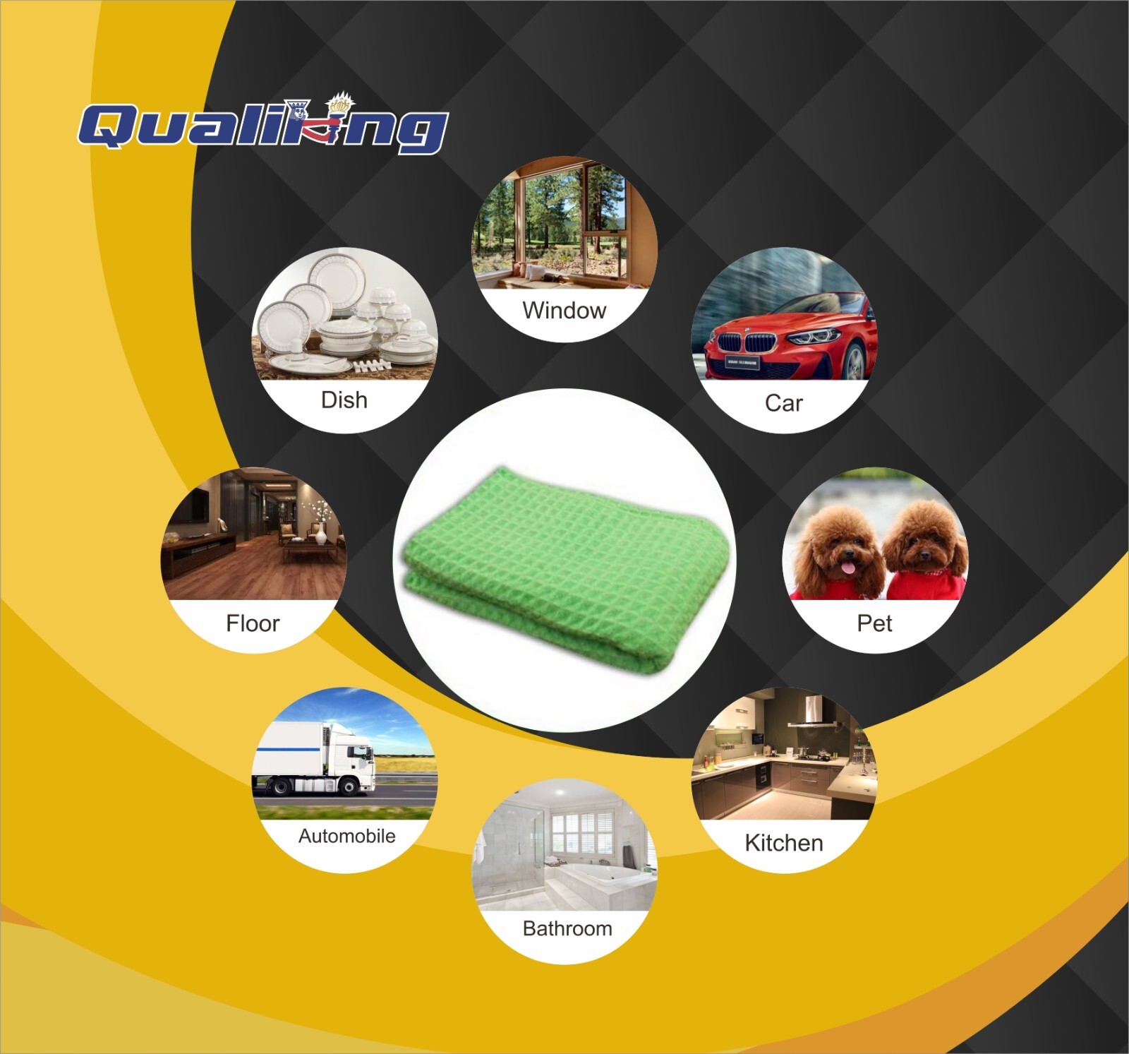 Qualiking Drying Towel 40×25″ Extra Large Towel Cleaning