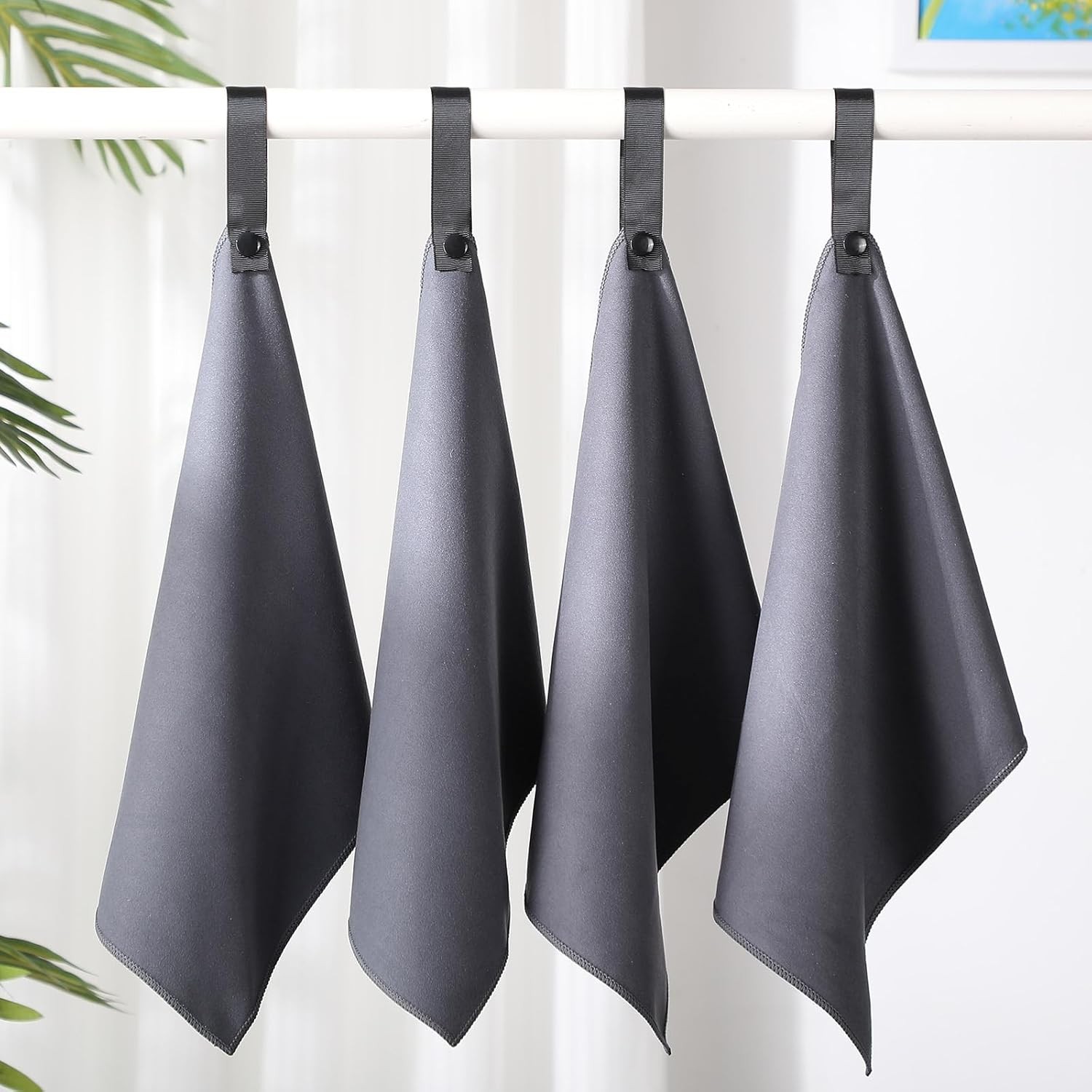 10 Count Quick Dry Microfiber Camping Towels 25×32 cm Travel Hand and Face Towel